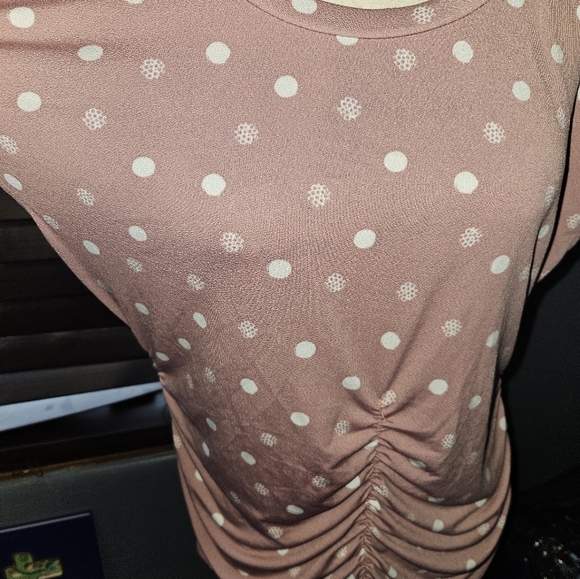 Como Blu Womans Polka Dot Top Size Xl - Picture 3 of 14